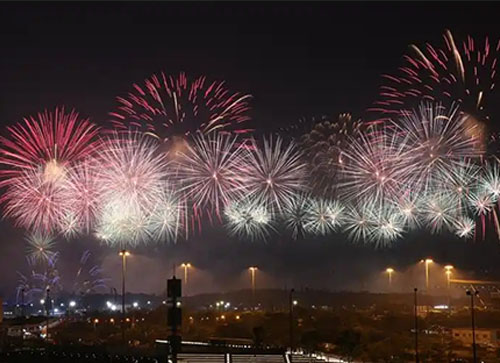 兴平市焰火晚会